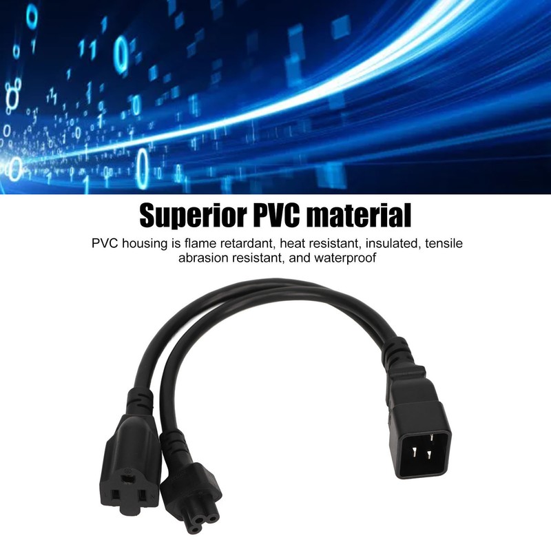 IEC320 C20 to IEC320 C5 5 15R Power Cord Male