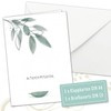 LifeDesign 5 x Sympathy Cards with Envelope, Elegant, Condolence Cards