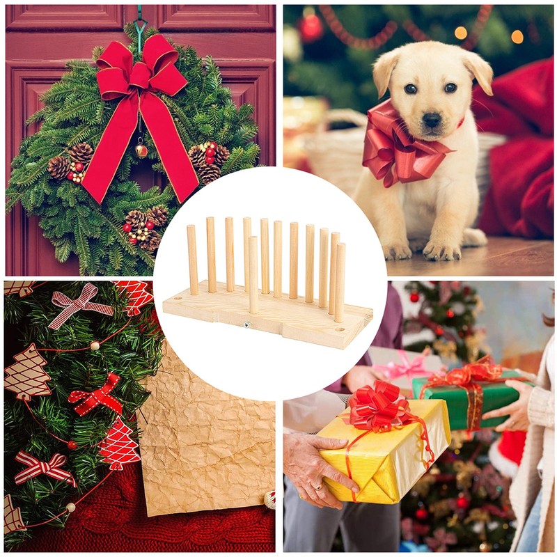 Bow Maker Wooden Wreath Bow Maker Tool Durable Portable Bow