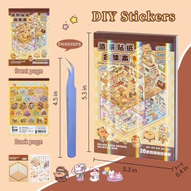 20 Hojas Diy Escena De Pegatinas Con Pinzas, 3d Calcomanías