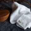 Wellis Sustainable Cotton Towel + D7l handkerchief 2-piece Gift Navy