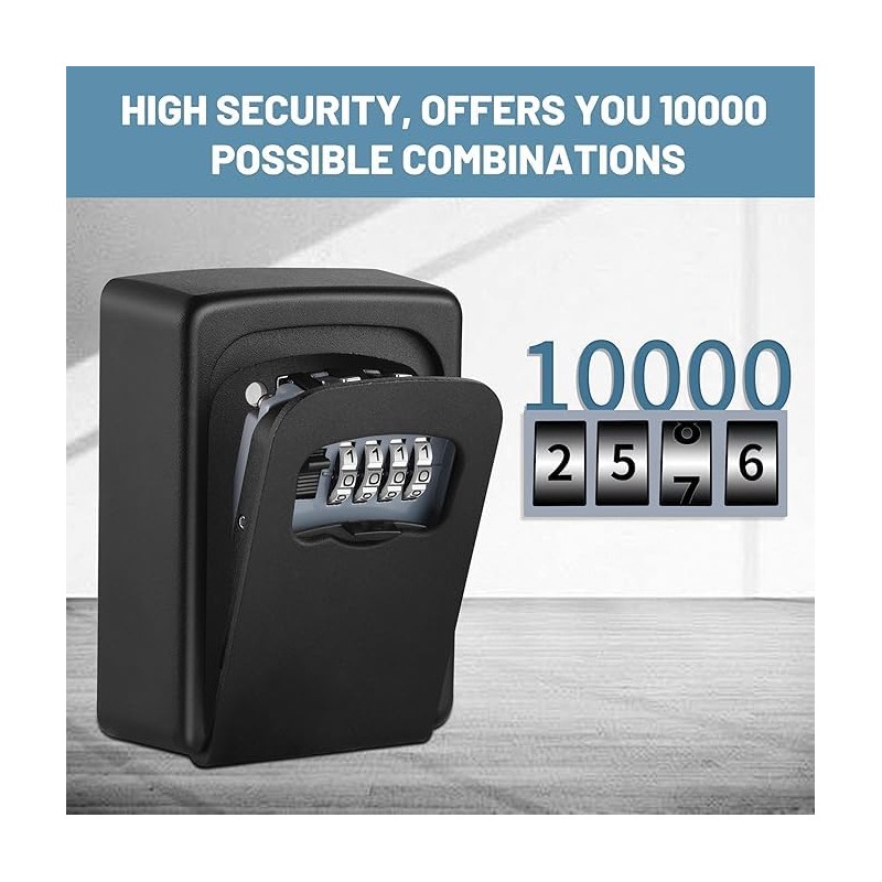 Key Lock Box for Outside - Sturdy and Durable Lock