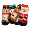 Patry Deluxe Paq 4x Calcetin Figuras Navideñas Santa, Reno, Pinguno,