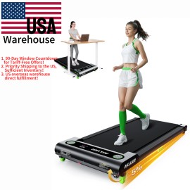 Akluer  Portable 2-in-1 Electric Walking Pad 330LBS Capacity Incline Desk LED Screen Treadmill for Home Officecolor: Black
