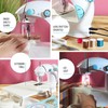 Mini Sewing Machine for Beginners, 122-Piece Portable Sewing Machine, Dual