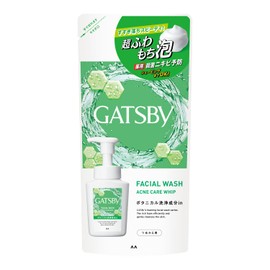 GATSBY Men's Facial Wash, Acne Care Whip, Refill, Foaming Face Wash, Acne Care Prevention