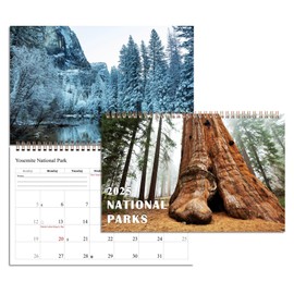 2025 Spiral-bound Wall Calendar (National Parks) - 12 Months Desktop/Wall Calendar/Planner (11x17)