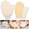 PRETYZOOM 2piezas Guantes de Baño Exfoliantes para Ducha Guante de