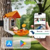 Bird Feeder with Camera with Solar Panel, Smart Bird Feeder