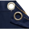 MYRU 1 Pair Navy Blackout Curtains for Bedroom, Luxury Striped