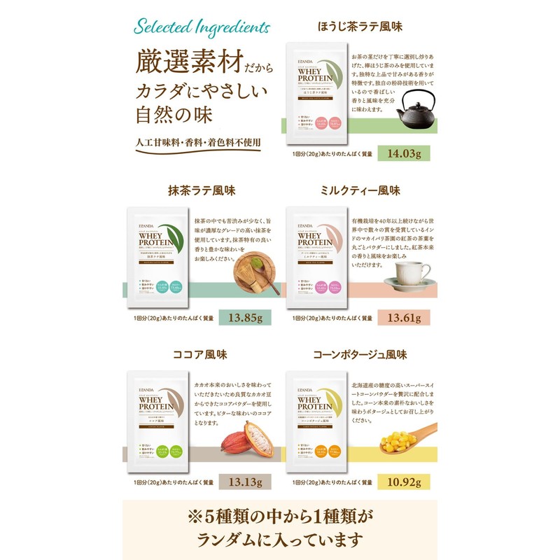 ELANDA(エランダ) お試し 甘くない プロテイン付き シェイカー ボトル 350ml ホエイプロテイン 個包装 1袋