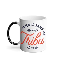 Thermoreagierende Tasse Magische Tasse – Nie ohne meinen Familienstamm Humor – 325 ml