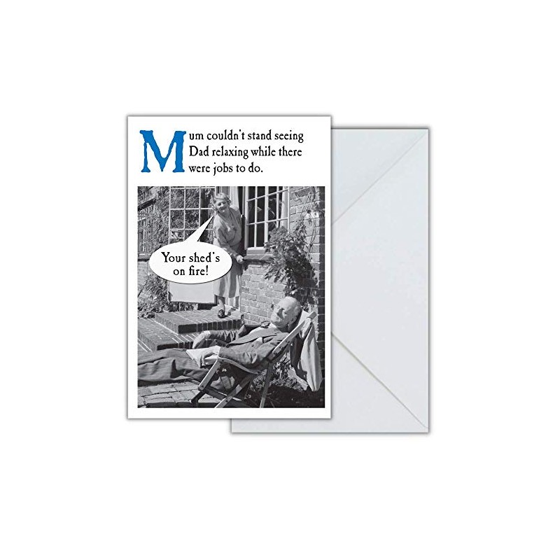 Relaxing Humour Father's Day Card, Fathers Day Card, Fathers Day