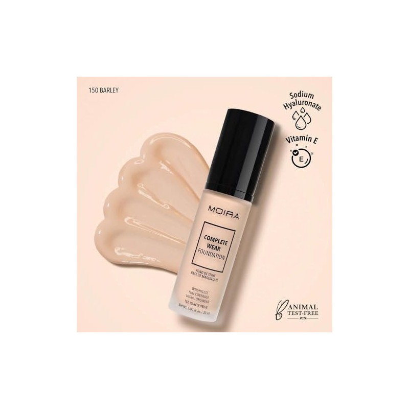 Bases de maquillaje Moira Complete Wear Foundations (CWF250)