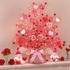 Valentine's Day Tree Tabletop Decorations 20 Red Lights with Timer