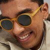 Ijipizi Boston Sunglasses #D Model, yellow honey / green