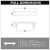 Franklin Brass Napier Cabinet Pull, Nickel, 3 in (76mm) Drawer