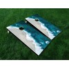 Unbranded Beach Shoreline Waves Cornhole Board Decals Wraps Skins 24.25"