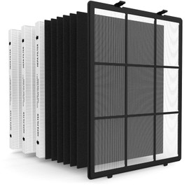 SAKEGDY 115115 Replacement Filter A Compatible with Winix PlasmaWave C535 5300 5300-2 6300 6300-2 P300 AM90 9000 5000 5000B C909 9800 A-Purifier, 1 Washable Filter+3 Premium Filters+6 Carbon