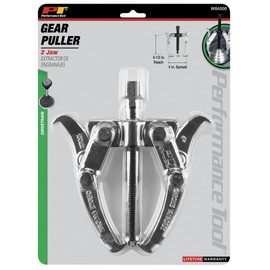 Performance Tool W84500 4-Inch 2 Jaw Gear Puller Removal Tool for Gears, Pulley, and Flywheel (4" Spread, 3-1/2 Reach)