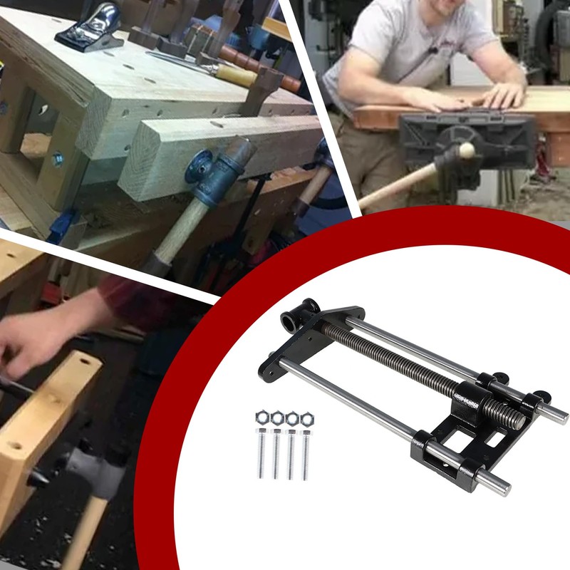 findmall 10 Inch Woodworking Front Vise Cast Iron for Making