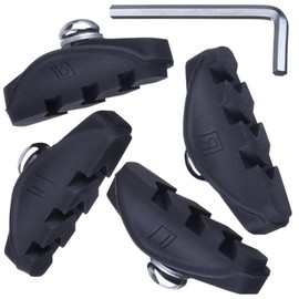 2 Pairs Road Brake Pads with Installation Tool Caliper Brake Blocks 50 mm,Black