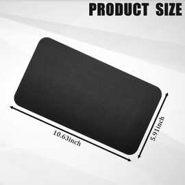 Hirificing Car Dashboard Anti-Slip Mat, Car Dashboard Accessories Multifunctional Non-Slip Rubber Pad, 10.6"×5.9" Adhesive Sticky Dashboard Gripping Mat for Cell Phones, Sunglasses(Leather Texture)