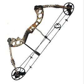 FUNTRESS Compound Bow 30-55lbs 24"-29.5" Archery Hunting Equipment Max Speed 310fps with Accessories Right Handed(Camo)