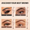 USHAS 2 Pcs Eyebrow Pencil - Eyebrow Pencil with Brush