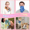 White Bandana, 22 In x 22 In Cotton Bandanas Bulk,