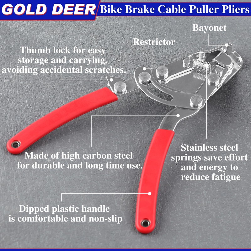 GOLD DEER Bike Cable Puller Bike Brake Cable Puller Pliers