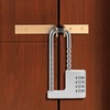 Combination Padlock, Adjustable Long Padlock 4 Digit Password Heavy Duty