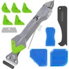 11pc Caulk Remover Tool,5 in 1 Silicone Caulking Tools,Grout Removal