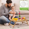 Bed Tray Table Folding Legs with Handles Breakfast Food Tray