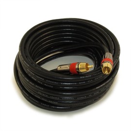 MyCableMart 25ft 1 Wire RCA Premium Digital Audio SubWoofer/Video Cable in Wall