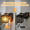Ehaho Porch Lights with Outlet, Dusk to Dawn Outdoor Light