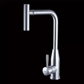 AFA Stainless Steel High Arc Top Spout Swivel Brushed Nickel Finish Stainless Steel Faucet AFK3604