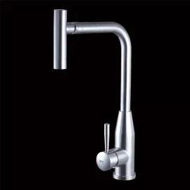 AFA Stainless Steel High Arc Top Spout Swivel Brushed Nickel Finish Stainless Steel Faucet AFK3604