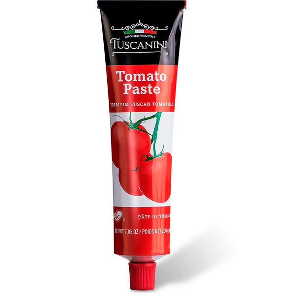 Tuscanini Tomato Paste Tube, 7.5oz, Made with Premium Italian Tomatoes