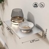 Danpoo Adhesive Floating Shelves for Wall Storage, Metal Wall Shelves,