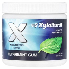Xyloburst Xylitol Gum, Peppermint, 100 Pieces, 5.29 oz (150 g)