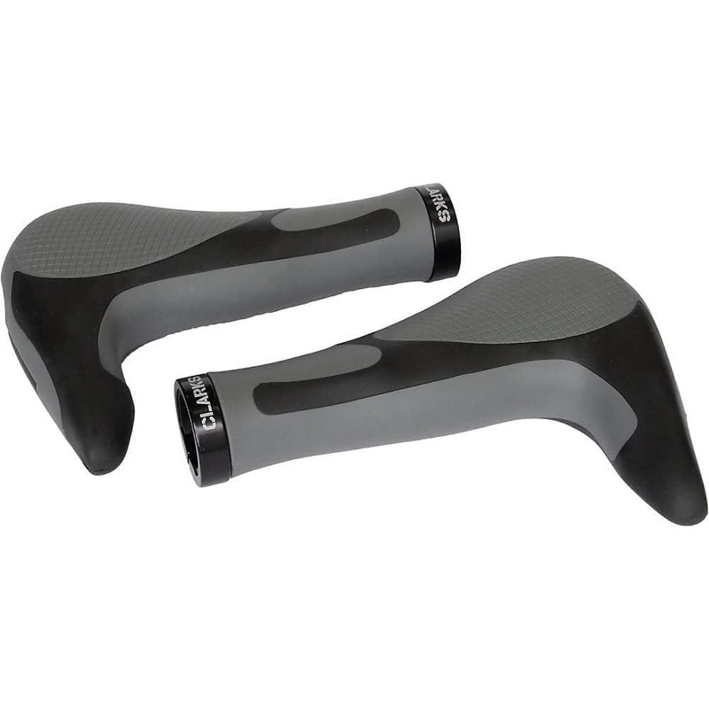 Clarks Cycle Systems CE-205 Ergonomic Lock-On Grips with Intergrated Bar