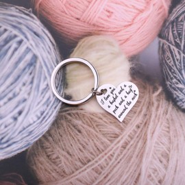 Heart-shaped Pendant Keychain I love you a bushel and a peck Gifts for Women Girls (KEYCHAIN)