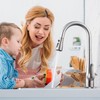 HGHGK Kitchen Faucet with Soap Dispenser and Pull Down Sprayer