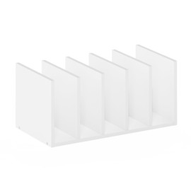 Furinno Hermite Home Office Supplies Desktop Bookshelf Storage Organizer, White