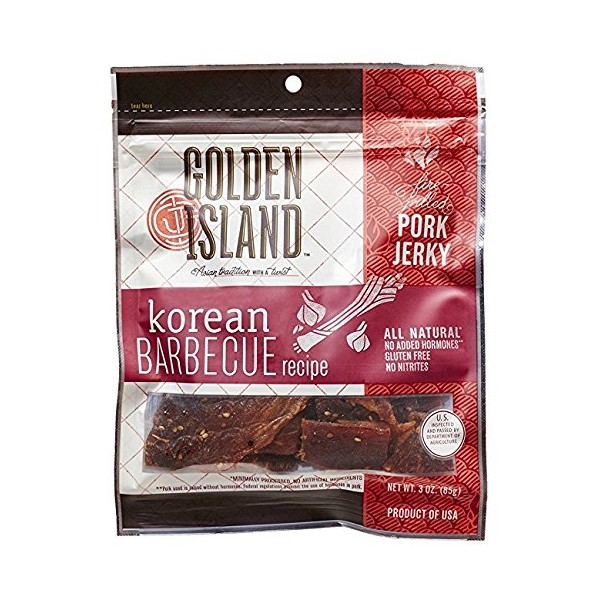 dorado Island - Jerky de cerdo de estilo natural, receta de barbacoa coreana