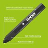 TRACER Construction Lumber Crayon Markers, Pack of 12 - Black.