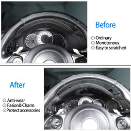 Dash board Instrument Panel Dial Trim Cover Frame for Subaru BRZ & Toyota 86 2012-2020,Decal Interior Accessories made of ABS. (Carbon fiber pattern)