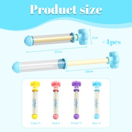 WJWINER 4 Stück Feuerwerks Wasserpistole Spielzeug, Wasserspielzeug Outdoor, Wasserpistolen für Kinder, Romantische Feuerwerk Water Squirter, für Pool, Party, Garten, Strand