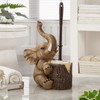 Elephant Toilet Brush and Holder Set - Space Saving, Deep